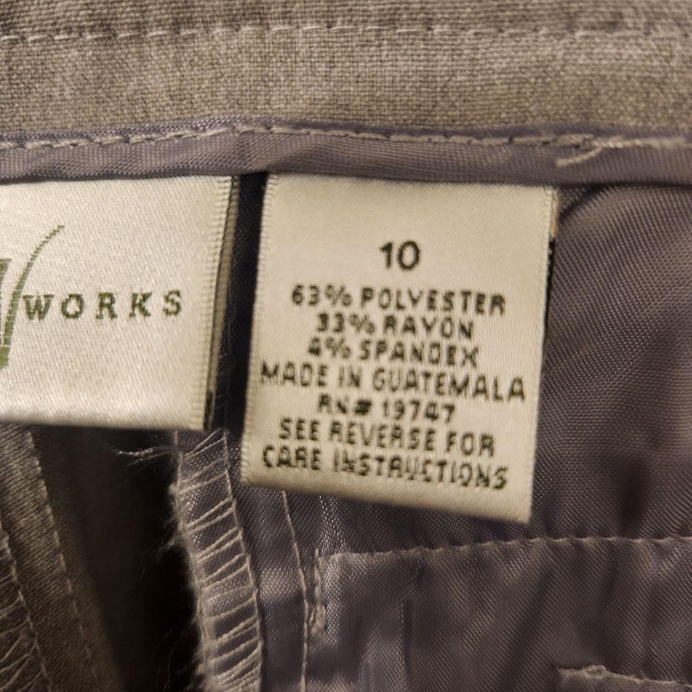 Studio Works Women's Gray Pants Size 10 - Picture 7 of 7